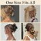 4 PCS Hawaiian Plumeria Flower Hair Clips for Women (Neutral Hair Clips)